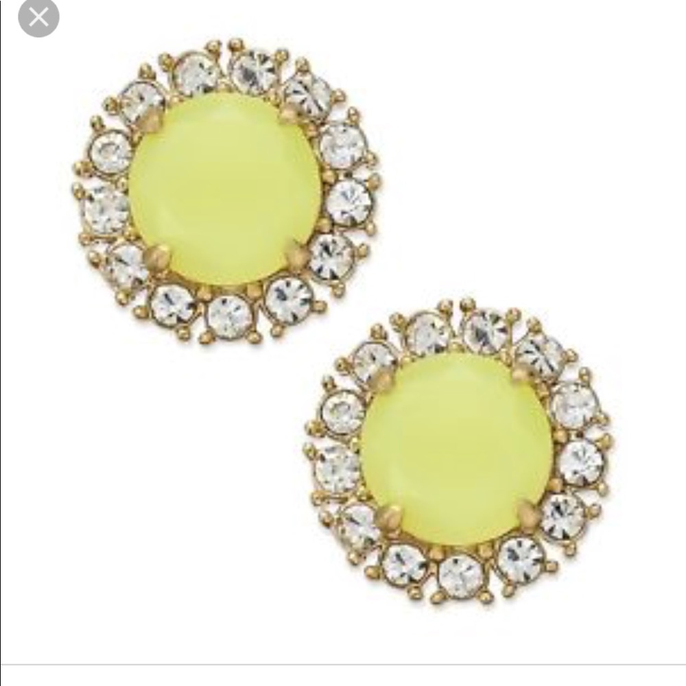Neon yellow Kate Spade Earrings 🌼
